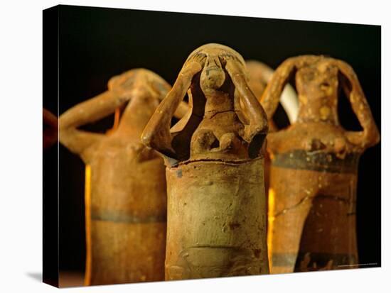 Clay Statuettes of Mourner, Bahariya Museum, Bahariya Oasis, Valley of the Golden Mummies, Egypt-Kenneth Garrett-Premier Image Canvas