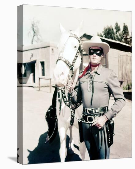 Clayton Moore, The Lone Ranger (1956)-null-Stretched Canvas