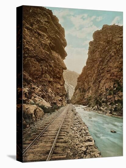 Clear Creek Canyon, Colorado, C.1899 (Photolitho)-William Henry Jackson-Premier Image Canvas
