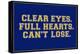Clear Eyes. Full Heart. Can't Lose.-null-Stretched Canvas