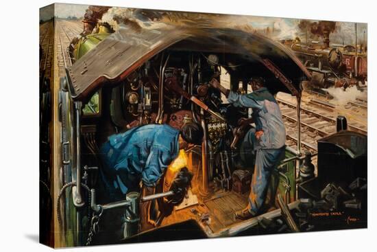 Clear Road Ahead, (Colour Lithograph)-Terence Cuneo-Premier Image Canvas