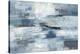 Clear Water Indigo and Gray-Silvia Vassileva-Stretched Canvas
