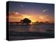 Clearwater Beach and Pier at Sunset, Florida, USA-Adam Jones-Premier Image Canvas