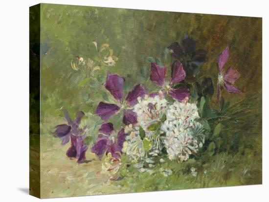 Clematis and Honeysuckle-Albert Tibulle de Furcy Lavault-Premier Image Canvas