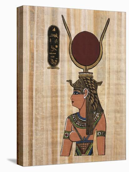 Cleopatra VII, Reconstruction of a Relief From the Temple of Kom Ombo-Egyptian-Premier Image Canvas