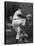 Cleveland Indians Herb Score Winding Up to Throw the Ball-George Silk-Premier Image Canvas