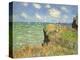 Cliff Walk at Pourville, 1882-Claude Monet-Premier Image Canvas