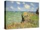 Cliff Walk at Pourville, 1882-Claude Monet-Premier Image Canvas