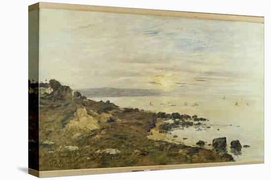 Cliffs at Benerville, Sunset, 1897-Eugene Louis Boudin-Premier Image Canvas