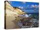 Cliffs at Cupecoy Beach, St. Martin, Caribbean-Greg Johnston-Premier Image Canvas