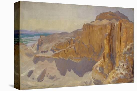Cliffs at Deir el Bahri, Egypt, 1890-91-John Singer Sargent-Premier Image Canvas
