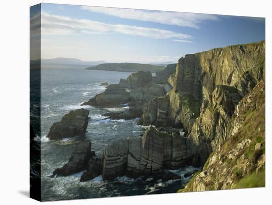 Cliffs at Mizen Head, County Cork, Munster, Republic of Ireland,Europe-David Hughes-Premier Image Canvas