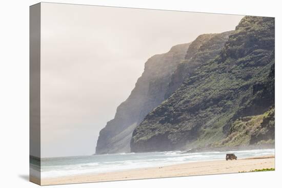Cliffs at Polihale Beach Polihale State Park, Kauai, Hawaii-Michael DeFreitas-Premier Image Canvas