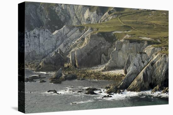 Cliffs Near Ashleam, Achill Island, County Mayo, Connacht, Republic of Ireland-Gary Cook-Premier Image Canvas