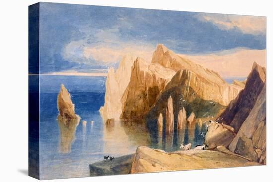 Cliffs on the North East Side of Point Lorenzo, Madeira-John Sell Cotman-Premier Image Canvas