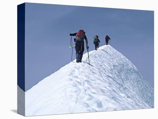 Climbers on Eldorado Peak, North Cascades National Park, Washington, USA-Charles Sleicher-Premier Image Canvas