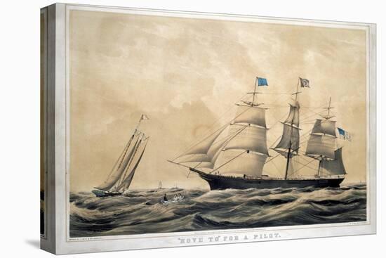 Clipper Ship 'Adelaide'-Currier & Ives-Premier Image Canvas
