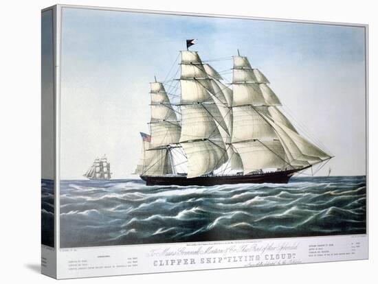 Clipper Ship Flying Cloud, 1851-1907-E Brown Jr-Premier Image Canvas