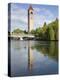 Clock Tower by the Spokane River, Riverfront Park, Spokane, Washington, Usa-Jamie & Judy Wild-Premier Image Canvas