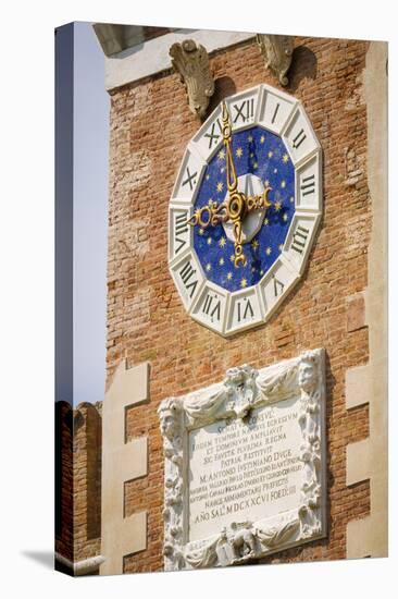 Clock tower detail at the Arsenal, Venice, Veneto, Italy-Russ Bishop-Premier Image Canvas