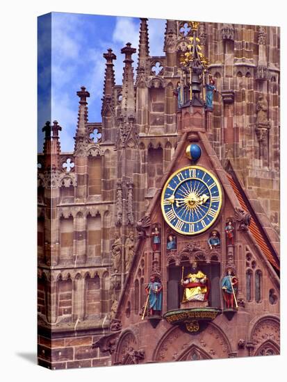 Clock Tower of Church of Our Lady, Nuremberg, Germany-Miva Stock-Premier Image Canvas