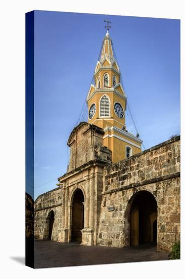 Clock Tower, Plaza de La Paz, Old City, Cartagena, Colombia-Jerry Ginsberg-Premier Image Canvas
