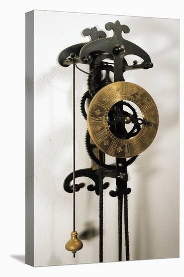 Clock with Pendulum Designed-Galileo Galilei-Premier Image Canvas