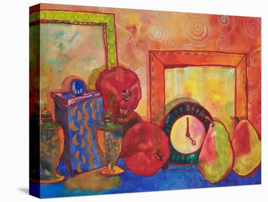 Clock Work 1-Blenda Tyvoll-Stretched Canvas