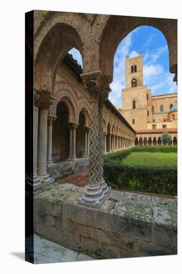 Cloister, Cathedral of Monreale, Monreale, Palermo, Sicily, Italy, Europe-Marco Simoni-Premier Image Canvas