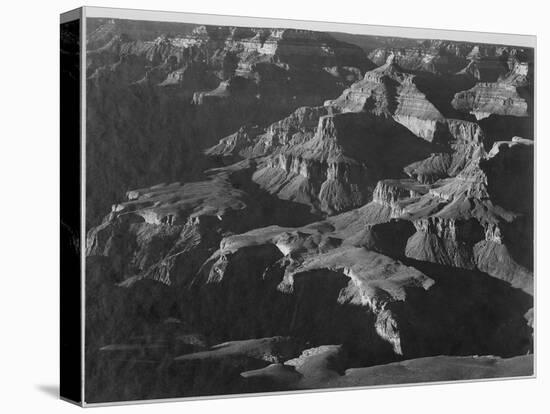 Close In View Down Toward Peak Formations "Grand Canyon National Park" Arizona. 1933-1942-Ansel Adams-Stretched Canvas