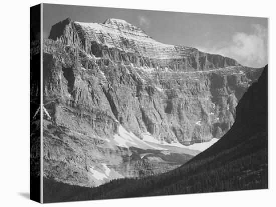Close In View Of Mt Side "From Going-To-The-Sun Chalet Glacier National Park" Montana. 1933-1942-Ansel Adams-Stretched Canvas