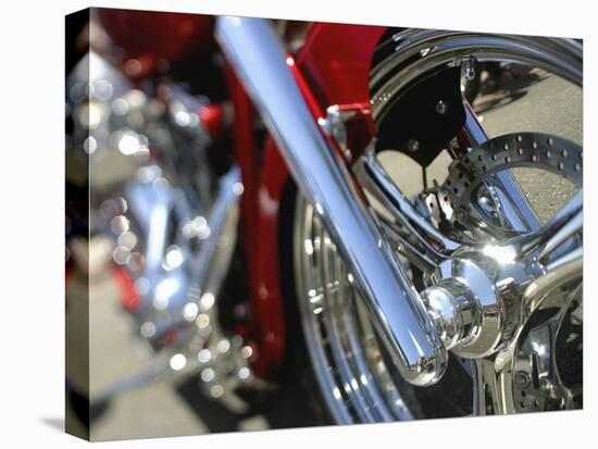 Close-up Image of a Motorcycle Wheel-null-Premier Image Canvas