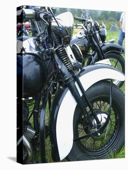 Close-up Image of Classic Motorcycles-null-Premier Image Canvas