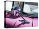 Close-Up of a Wing Mirror and Reflection on a Pink Cadillac Car-Mark Chivers-Premier Image Canvas