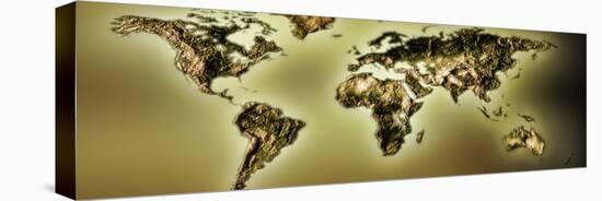 Close-Up of a World Map-null-Premier Image Canvas