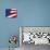 Close-up of an American Flag Waving in the Wind-null-Premier Image Canvas displayed on a wall