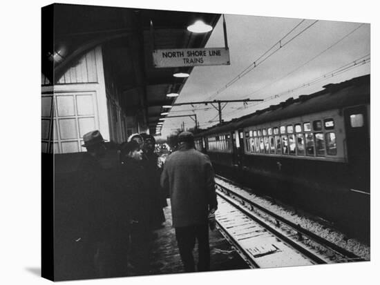 Close Up of Chicago North Shore Railroad Commuters-Francis Miller-Premier Image Canvas