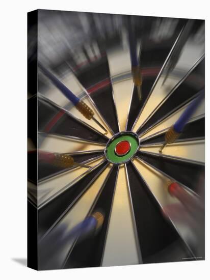 Close-up of Darts on a Dartboard-null-Premier Image Canvas