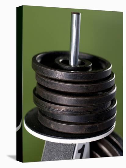 Close-Up of Gym Weightlifting Equipment-Matt Freedman-Premier Image Canvas