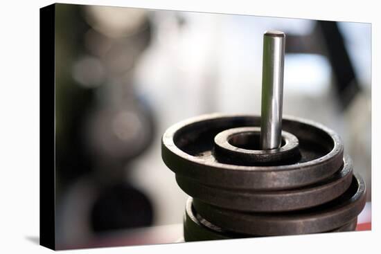 Close-Up of Gym Weightlifting Equipment-Matt Freedman-Premier Image Canvas