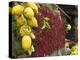 Close-up of Lemons and Chili Peppers in a Market Stall, Sorrento, Naples, Campania, Italy-null-Premier Image Canvas