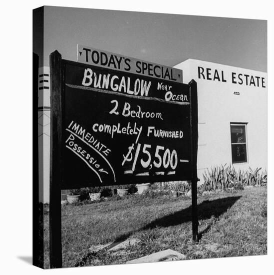 Close-Up of Real Estate Sign-Ed Clark-Premier Image Canvas