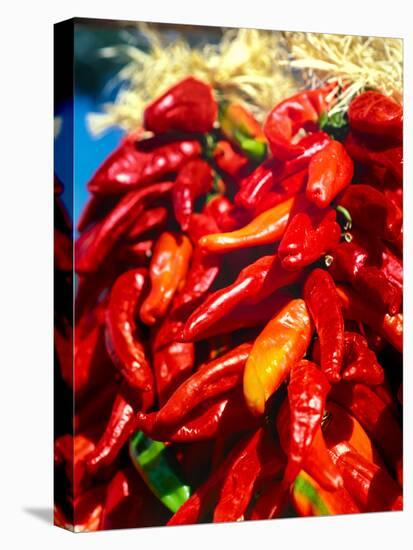 Close-up of red chilies, Taos, New Mexico, USA-null-Premier Image Canvas