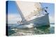 Close up of Sailing Boat, Sail Boat or Yacht at Sea-darrenmbaker-Premier Image Canvas