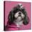 Close-Up Of Shih Tzu In Pink, 2 Years Old, In Front Of Pink Background-Life on White-Premier Image Canvas