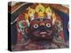 Close-up of Statue of Kalbairab at a Hindu Shrine, Katmandu, Nepal-Steve Satushek-Premier Image Canvas