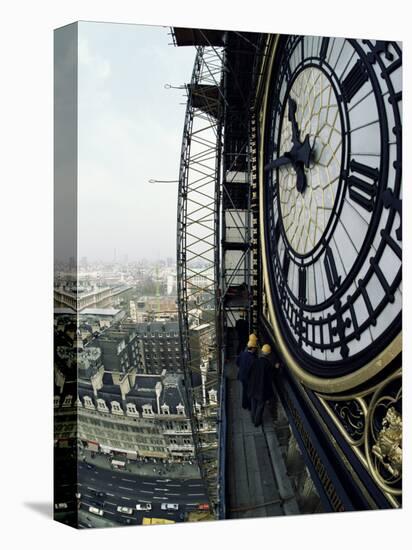 Close-Up of the Clock Face of Big Ben, Houses of Parliament, Westminster, London, England-Adam Woolfitt-Premier Image Canvas