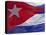 Close-up of the Cuban Flag, Havana, Cuba-Gavin Hellier-Premier Image Canvas