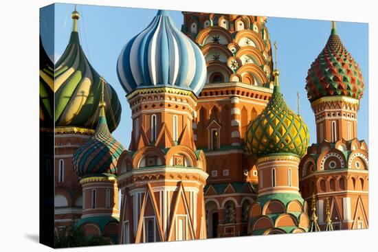 Close-up of the domes of St. Basil's Cathedral, UNESCO World Heritage Site, Moscow, Russia, Europe-Miles Ertman-Premier Image Canvas