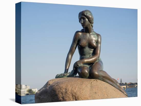 Close-Up of the Little Mermaid Statue, Copenhagen, Denmark-null-Premier Image Canvas